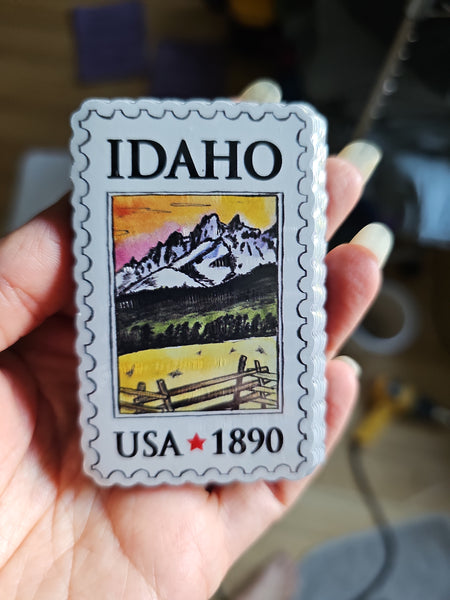 Idaho Postage Stamp Magnet