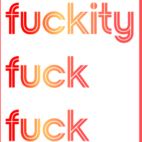 Fuckity Fuck Fuck sticker