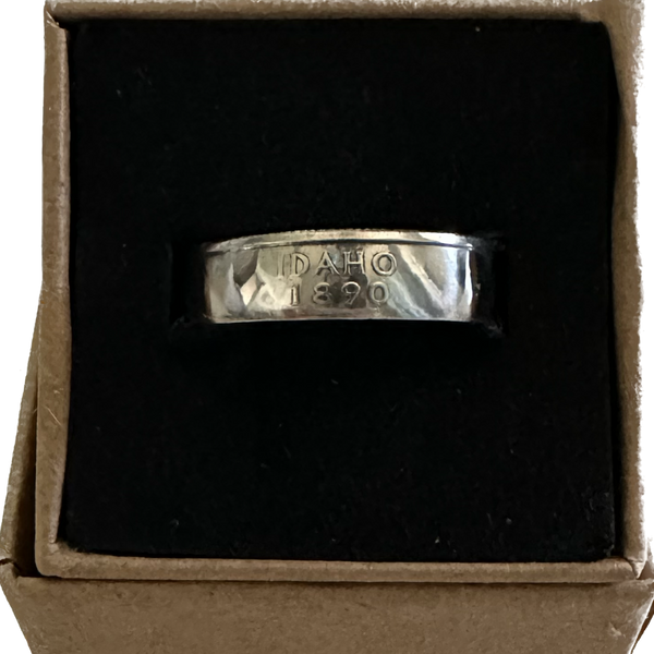 Idaho State Quarter Coin Ring - Silver Proof Edition