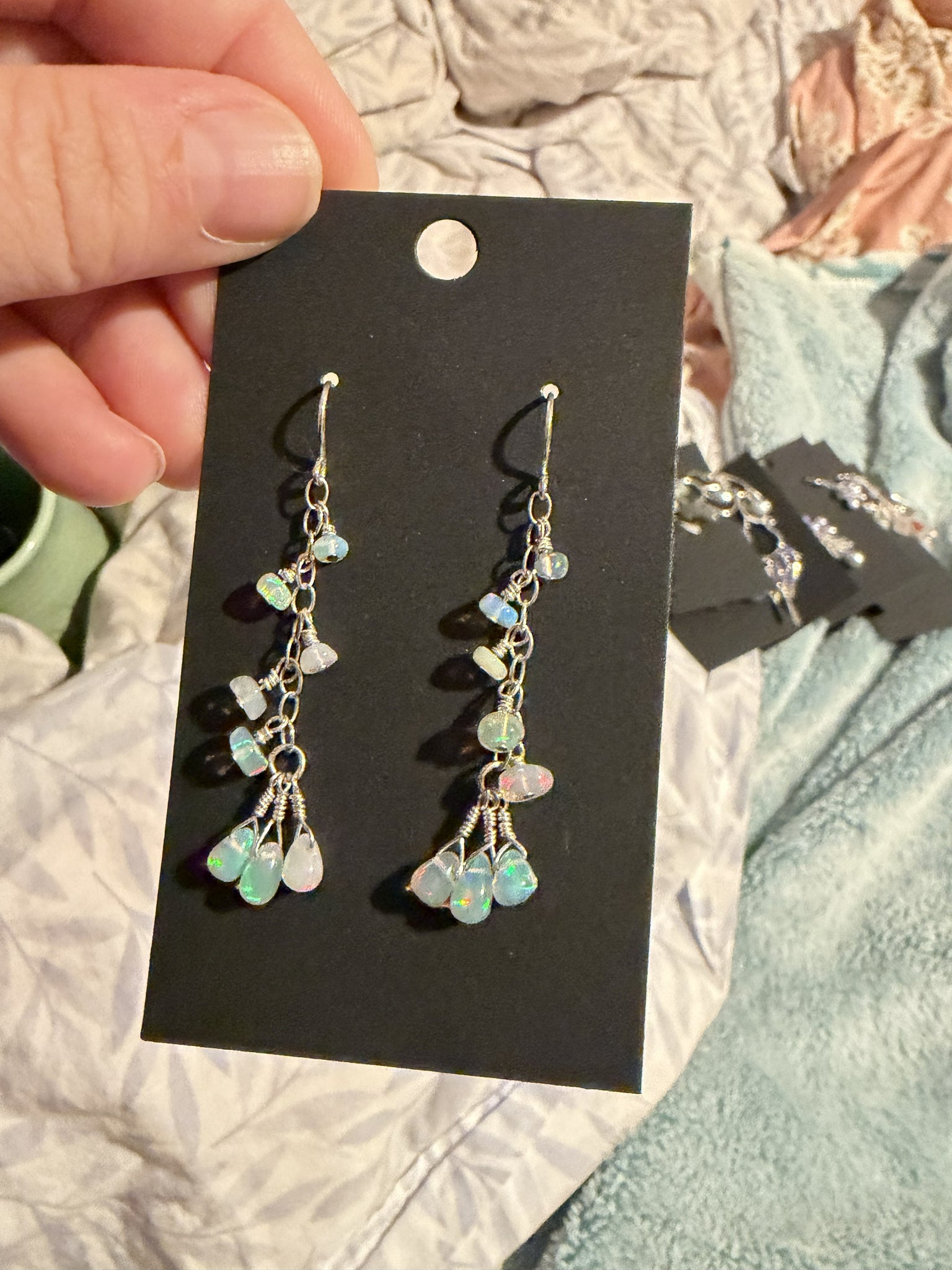 Ethiopian Opal Earrings
