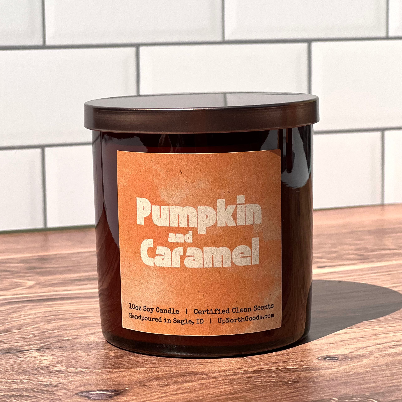 10oz Pumpkin and Caramel Soy Candle