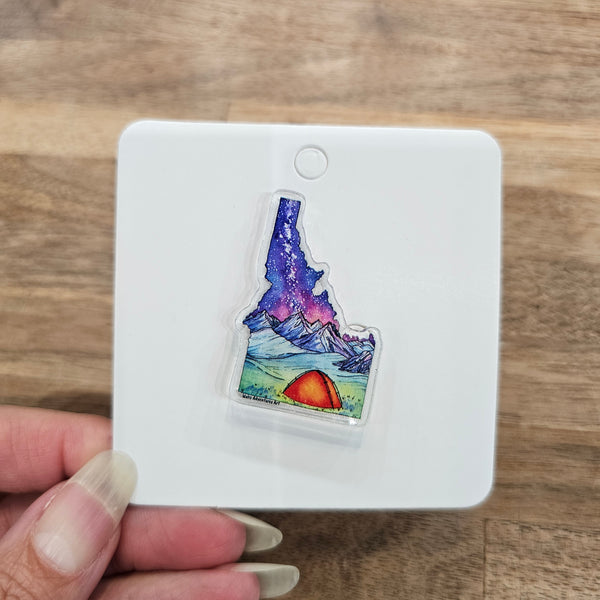 Idaho Tent Acrylic Pin