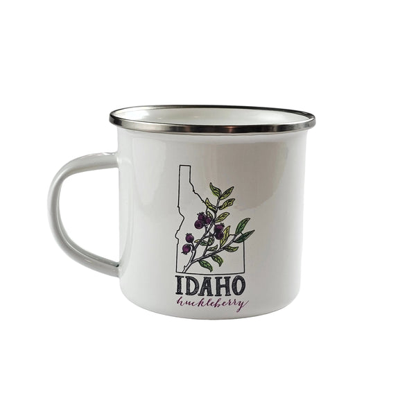 Idaho Huckleberry Enamel Mug
