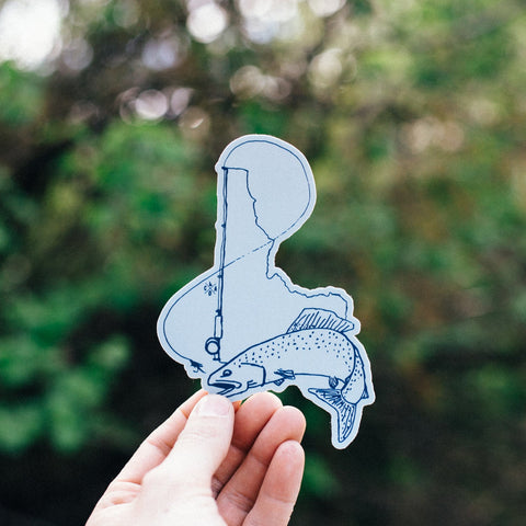 Idaho Fly Fishing Sticker, CDA