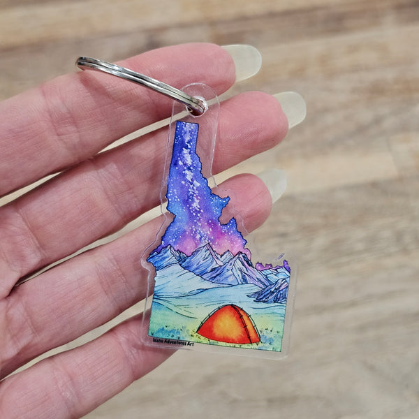 Idaho Tent Keychain