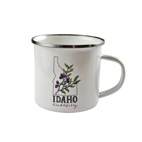 Idaho Huckleberry Enamel Mug