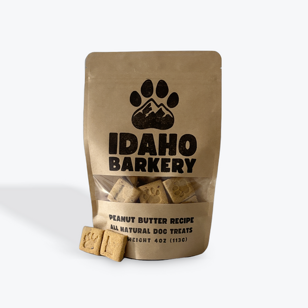 Mini Square Shaped Peanut Butter Biscuits by Idaho Barkery