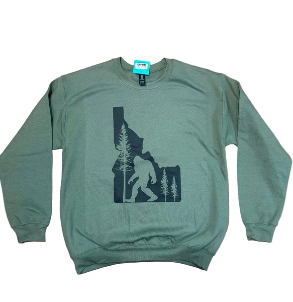 Idaho Bigfoot Crewneck Sweatshirt