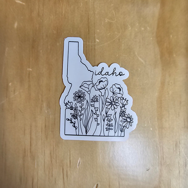 Wild Idaho Wildflower Sticker