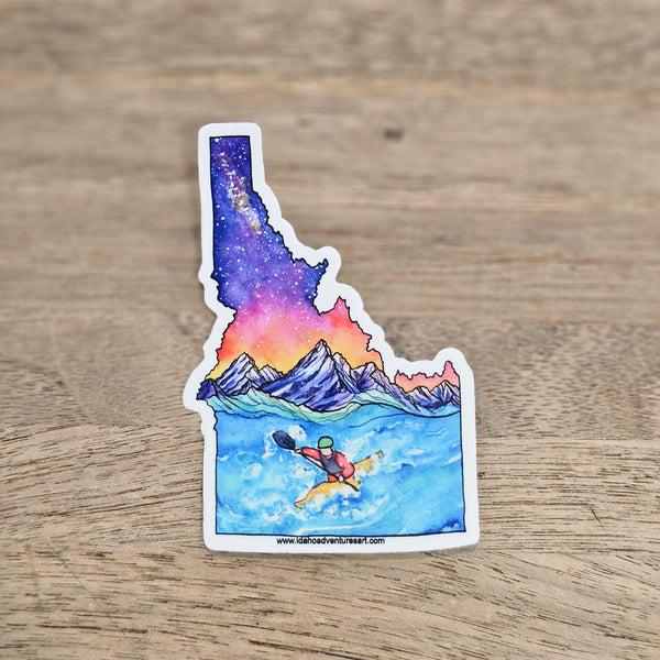 Idaho Kayaker Sticker