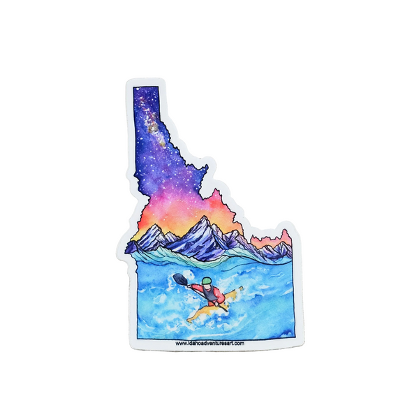 Idaho Kayaker Sticker