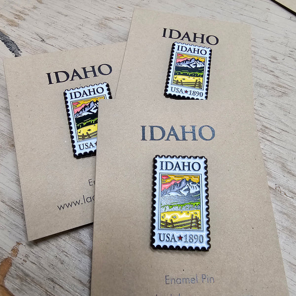 Idaho Stamp Enamel Pin