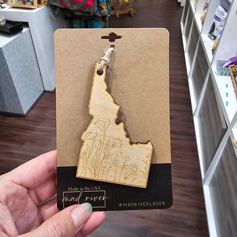 Wild Idaho Wood Ornament