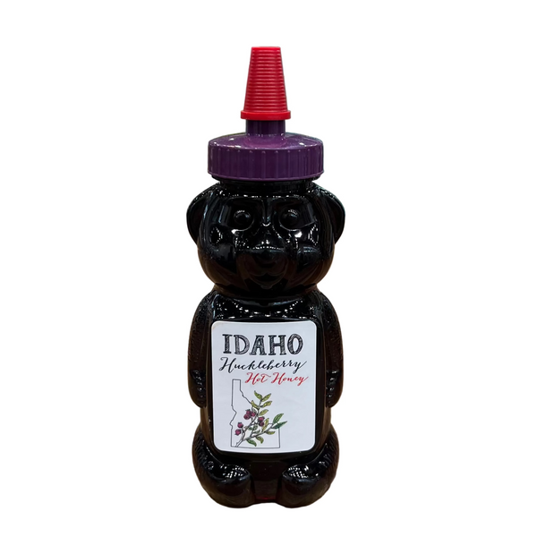Hot Huckleberry Honey Bear, 12oz Bottle