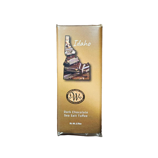 Dark Chocolate Sea Salt Toffee Bar Weiser Candy