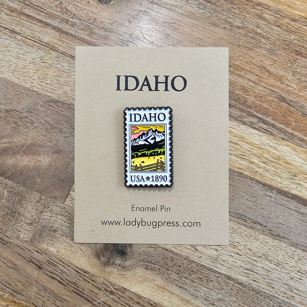 Idaho Stamp Enamel Pin