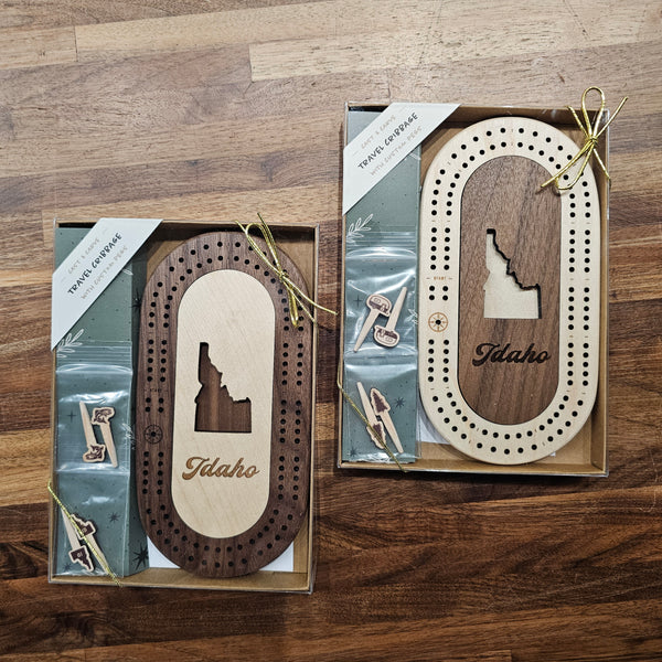 Mini Idaho Travel Cribbage Board