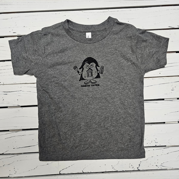 Toddler Darth Tater T-shirt, eco-friendly waterbased inks