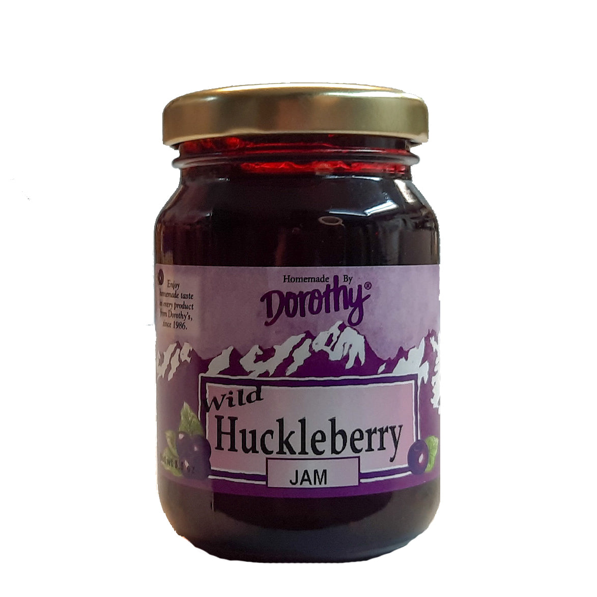 Huckleberry Jam- 5.5oz Small Jar