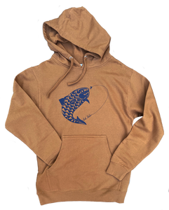 Fish Pullover Hoodie, BANANA ink