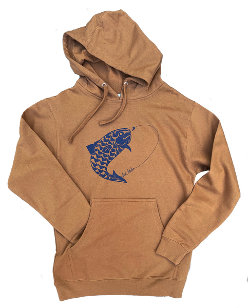 Fish Pullover Hoodie, BANANA ink