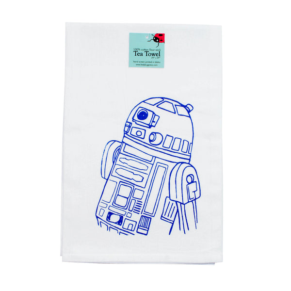 Droid Tea Towel, flour sack towel R2D2