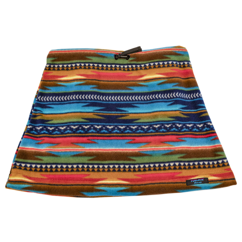 Blue Aztec Fleece Skirt