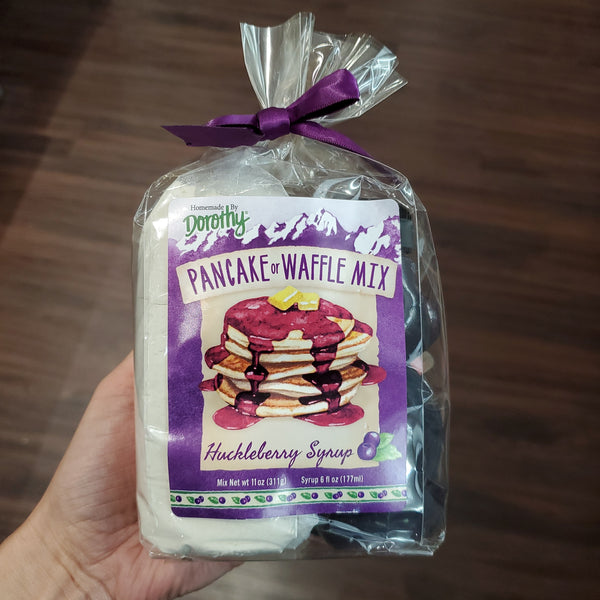 Huckleberry Waffle and Pancake Mix with Syrup