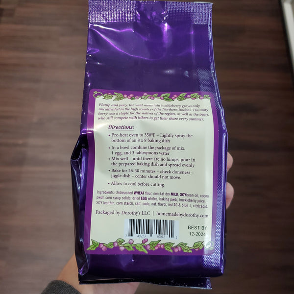 Idaho Huckleberry Brownie Mix from Dorothy’s