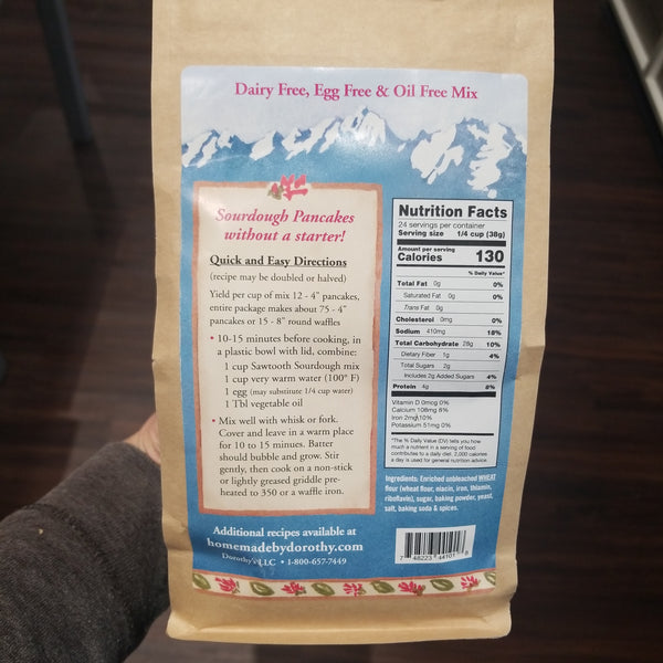Sawtooth Sourdough Pancake or Waffle mix 28 oz