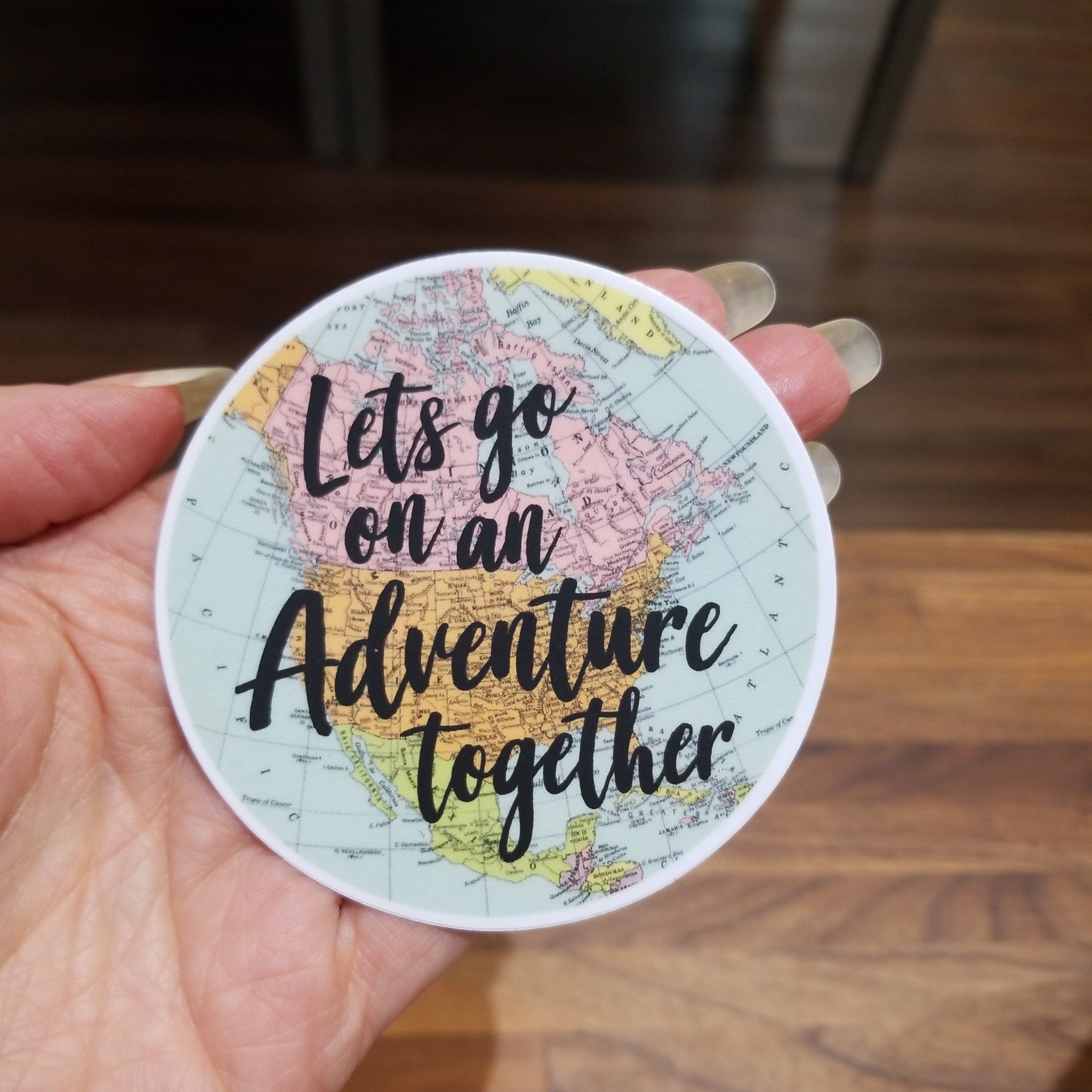 Lost little things Round Adventure Sticker