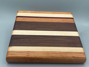 8" X 8" X 1.25"Bar Board Exotic Hardwood Cutting Board