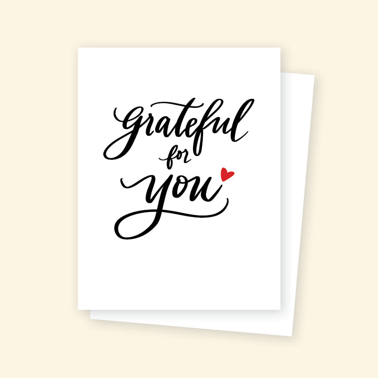 Greeting Card - Grateful for You