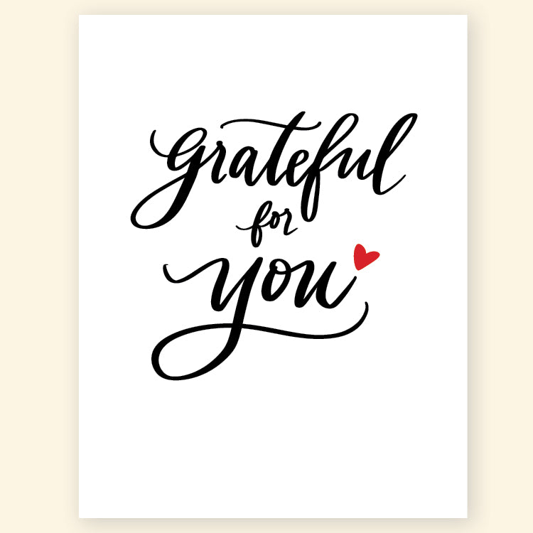 Greeting Card - Grateful for You