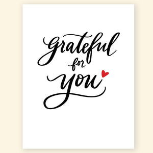 Greeting Card - Grateful for You