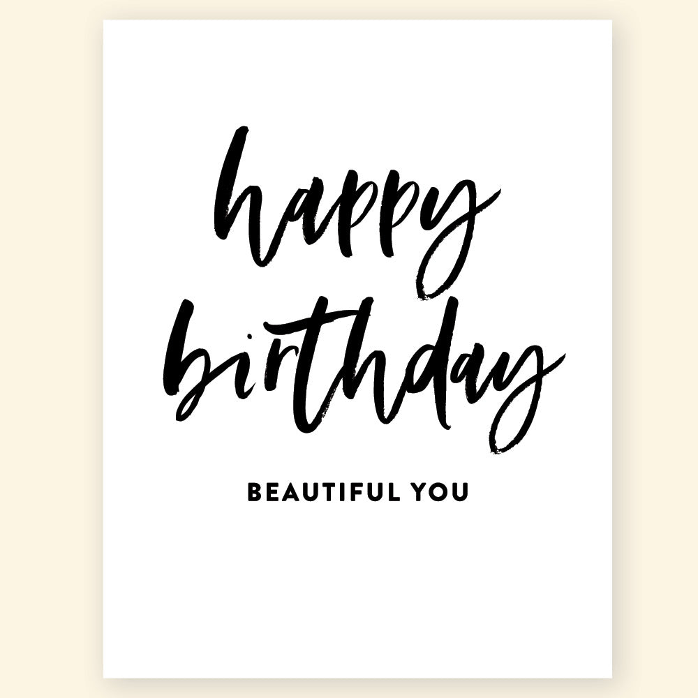 Greeting card - Happy Birthday Beautiful You