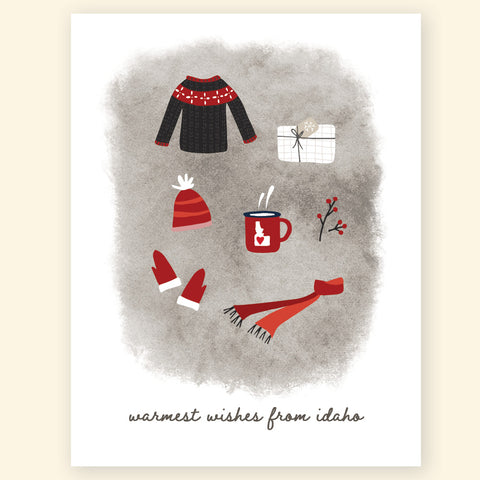 Greeting Card - Warmest Wishes from Idaho