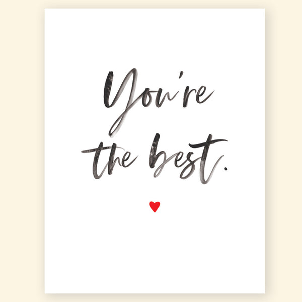 Greeting Card - You're the best
