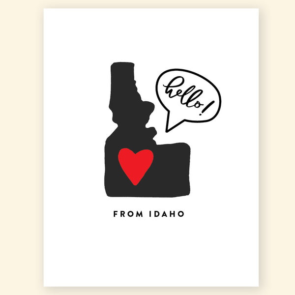 Greeting Card - Hello! from Idaho