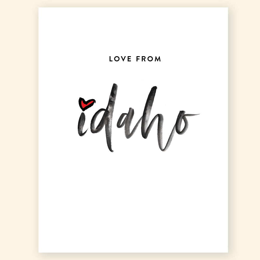 Greeting Card - Love from Idaho