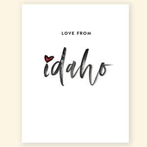 Greeting Card - Love from Idaho