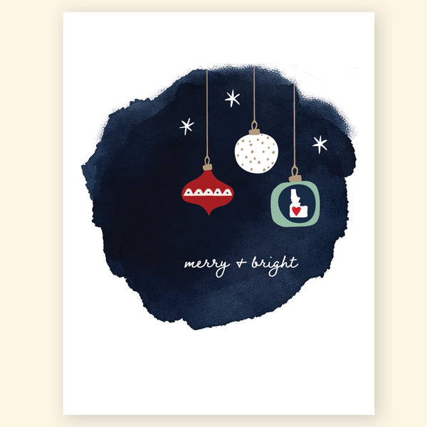 Greeting Card - Merry + Bright