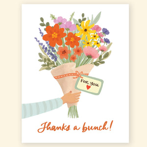 Greeting Card - Thanks a bunch