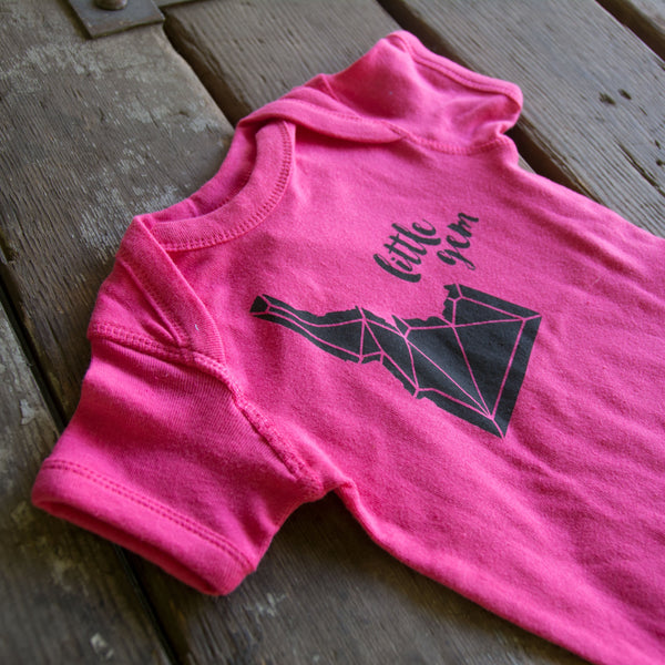 Idaho Gem Onesie, Assorted Colors, Eco-friendly waterbased inks