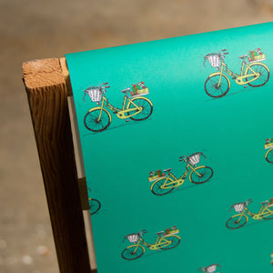 Holiday Bike Wrapping paper, 20x29 inches