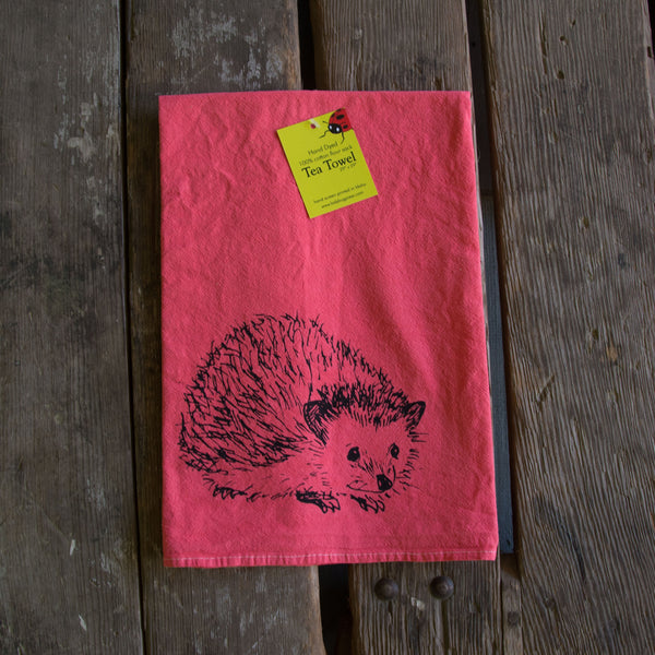 Dyed Hedgehog Tea Towel