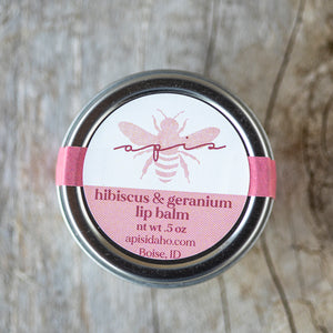 Lip Balm, Hibiscus and Rose Geranium