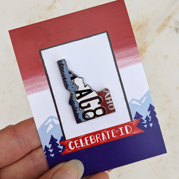 Lost Little Things - Celebrate Idaho Enamel Pin