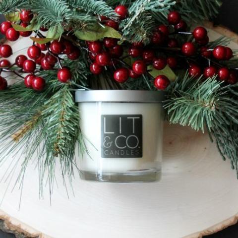 Lit & Co 9oz Candle w/Silver Lid