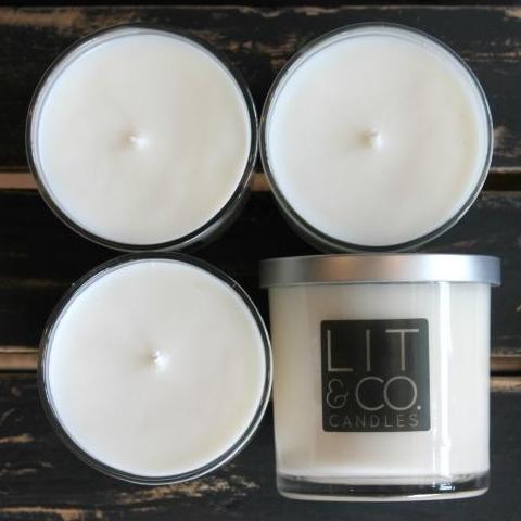 Lit & Co Candles w/Silver Lid- Assorted Scents!